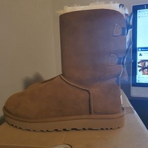Women UGG Bailey Bow II Boot 1016225 Chestnutsize9